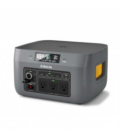 Set Biolite BaseCharge 1500 + 2 x BioLite Solarpanel 100 + BioLite 12V Car Charging Cable 10 FT + BioLite 4 X 1 Solar Chaining Cable