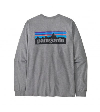Blouse Patagonia Long-Sleeved P-6 Logo Responsibili-Tee M's